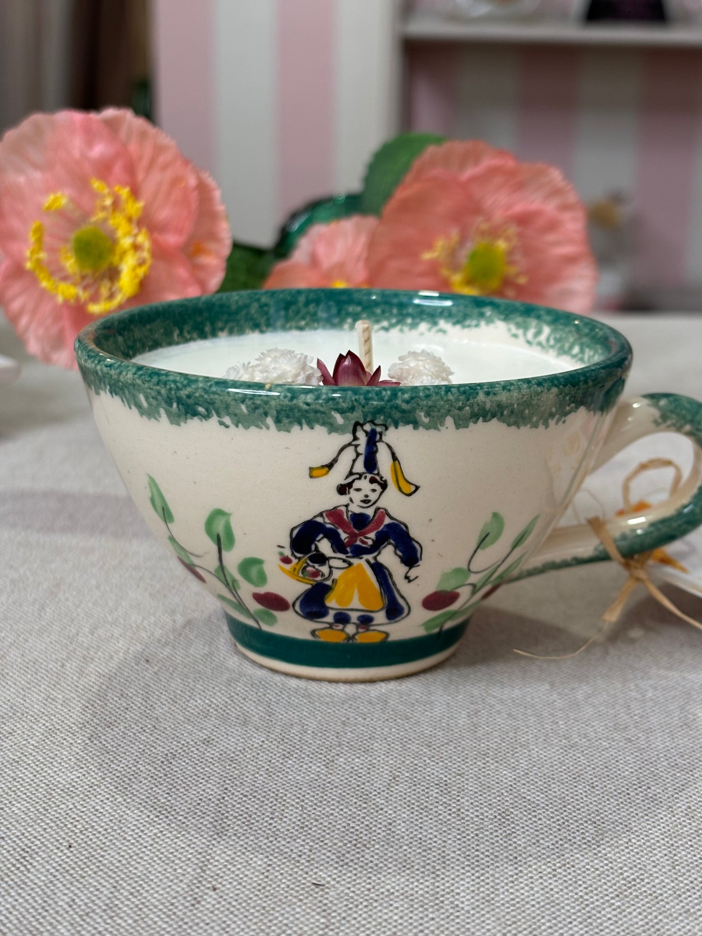 Bougie Parfumée Lavande - Upcyclée dans une Tasse Vintage Bayeux