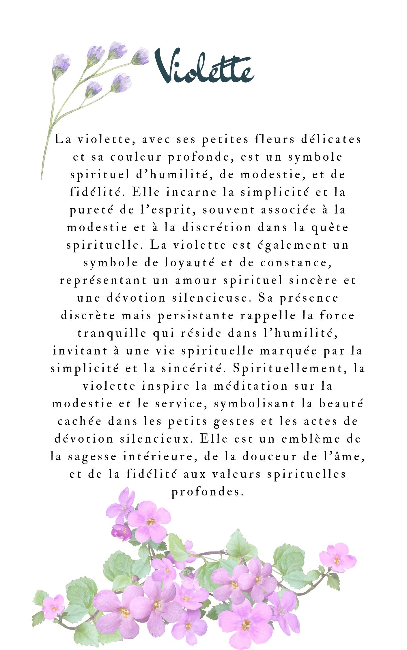 Ebook Les Symboles Spirituels des Fleurs